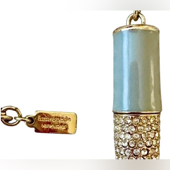 Kate Spade Kiss & Makeup Lipstick Pendant Necklace - Picture 3 of 3